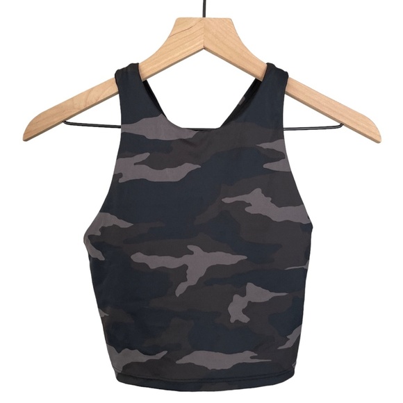Athleta Other - NWOT Athleta Freestyle Camo Crop Bikini Top A-C Conscious Crop Longline New